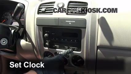 2008 Chevrolet Colorado WT 2.9L 4 Cyl. Standard Cab Pickup (2 Door) Reloj Fijar hora de reloj